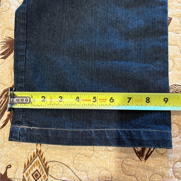 Kim Rogers Chino Jeans Womens Size 12 Blue Denim Straight Stretch - Picture 11 of 12